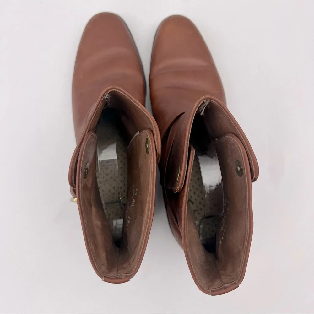 Allen Edmonds St. George Leather Boots Narrow Straps Buckle